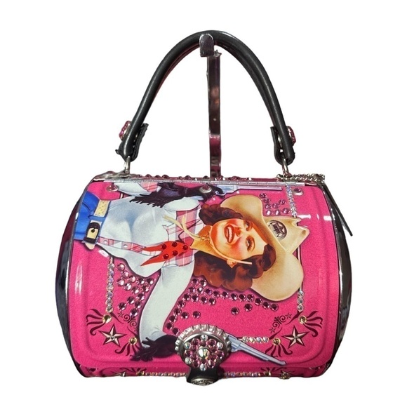 ROADFLAIR by LITTLEARTH Ride ‘Em Cowboy Barrel Purse - Picture 1 of 9